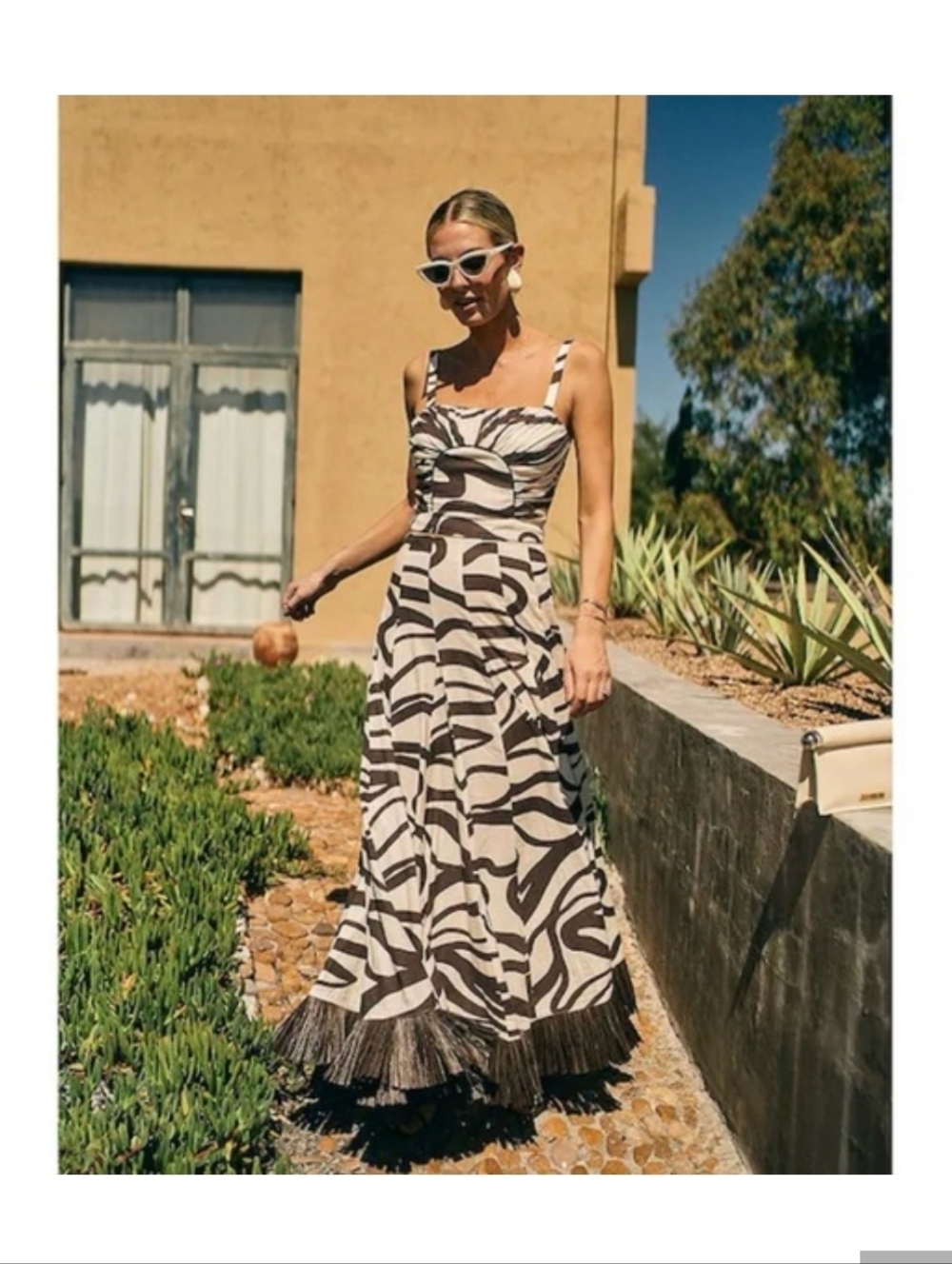 ANTONIO MELANI Zebra Print Two-piece set: top and skirt MG Style Somers